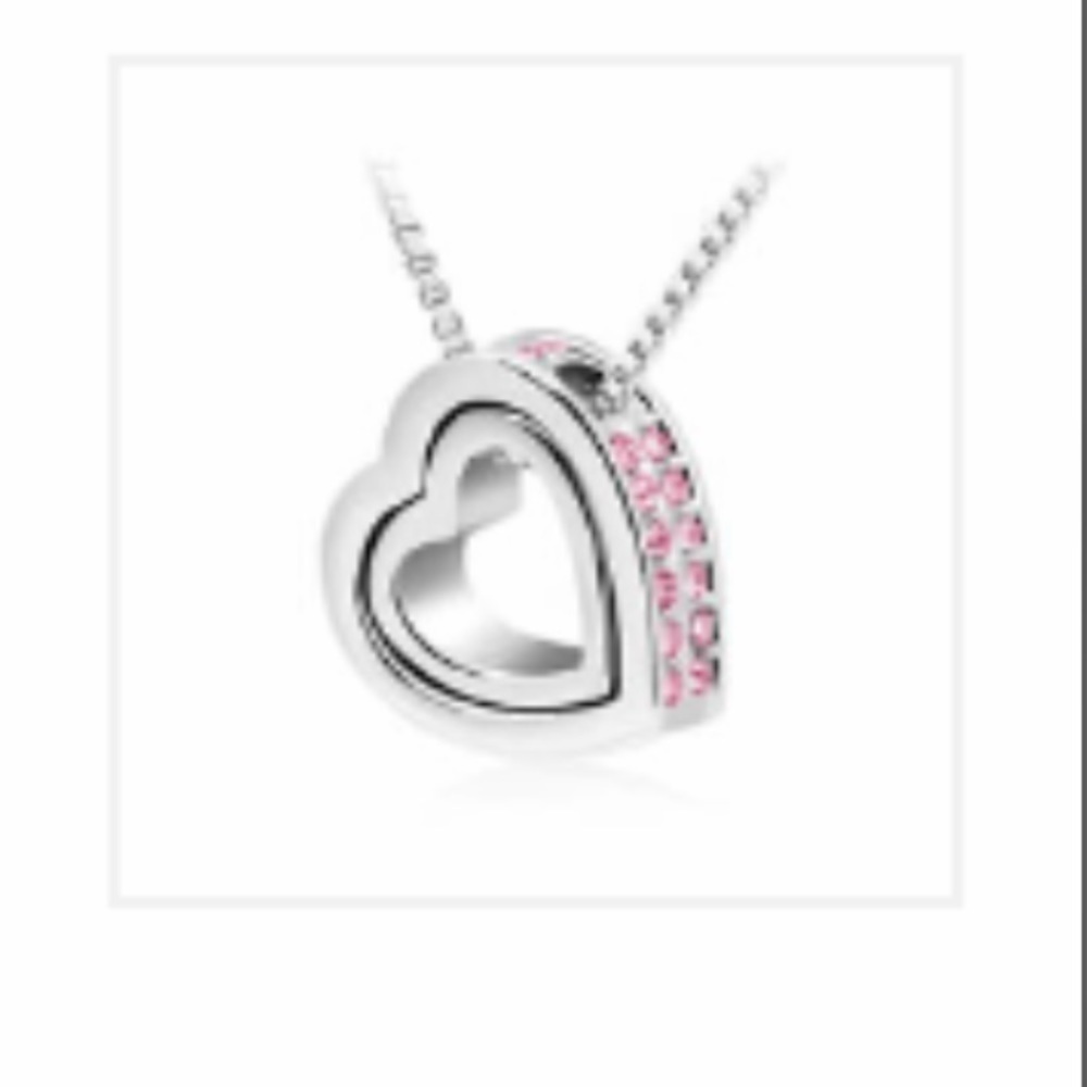 Fashion jewelry double ❤️necklace - Picture 3 of 7